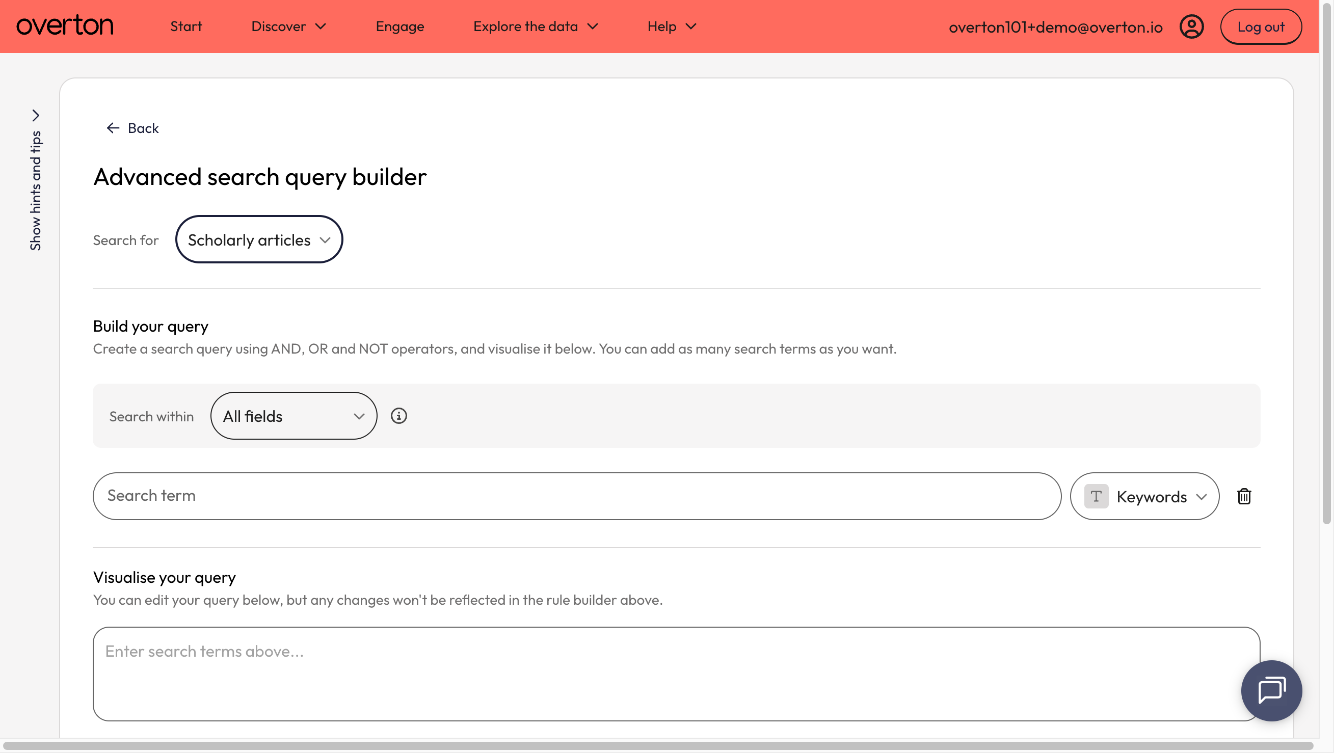 Select 'All fields' or 'Title' from the 'Search within' dropdown