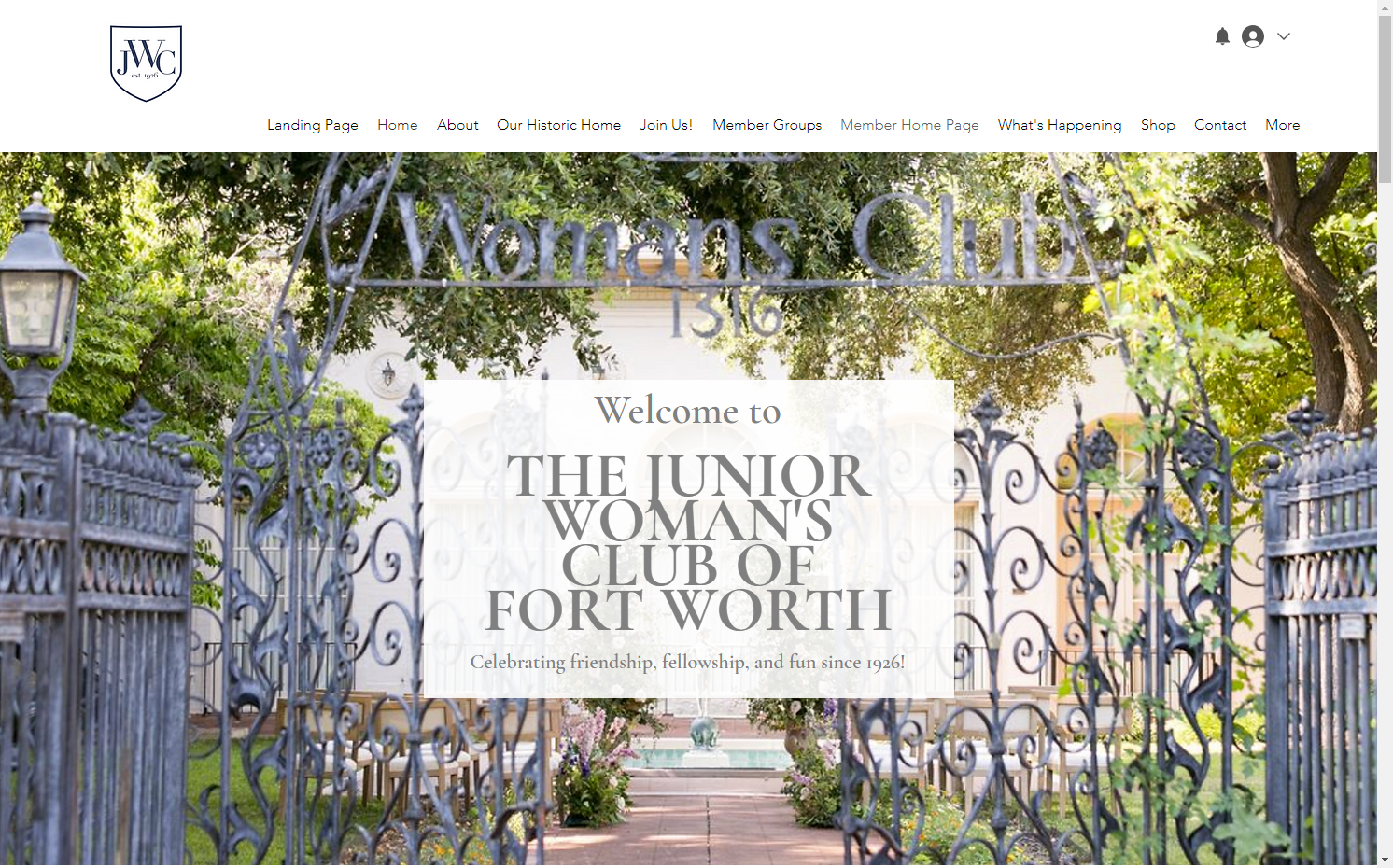 Click on Member Home Page