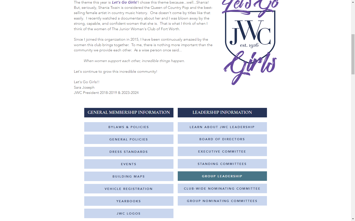 Click on GROUP LEADERSHIP