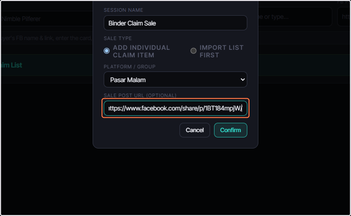 Paste URL Link