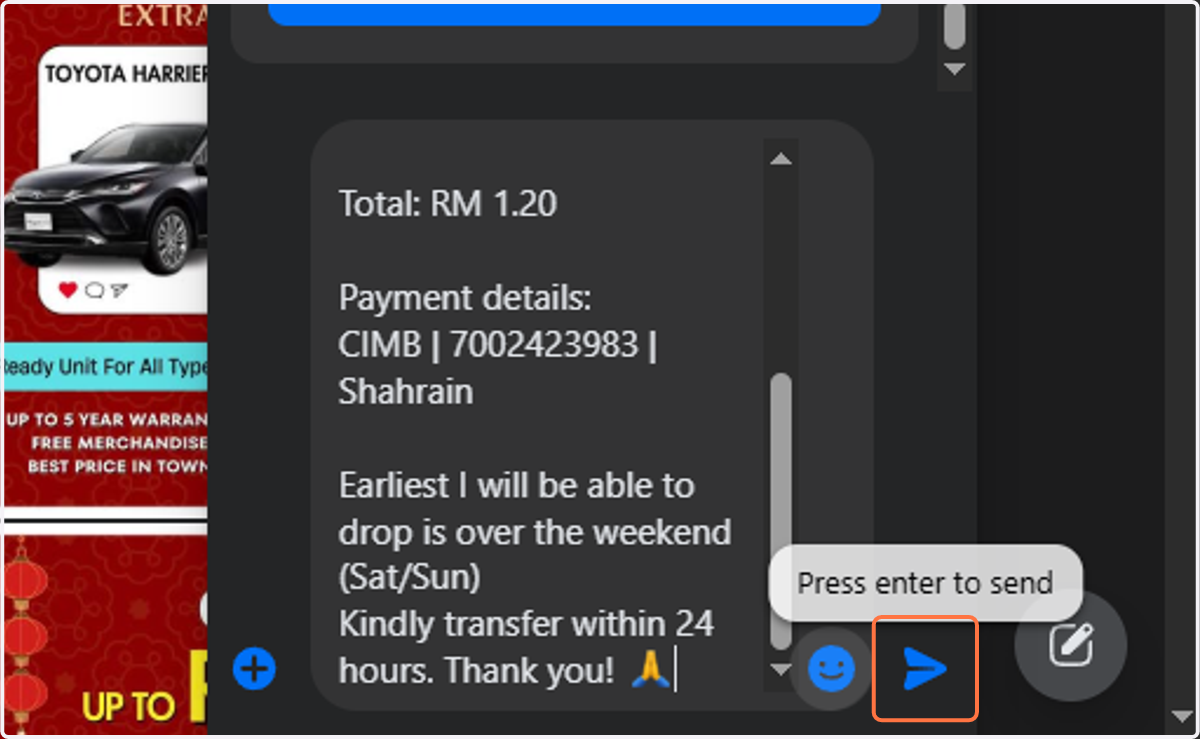 Send message
