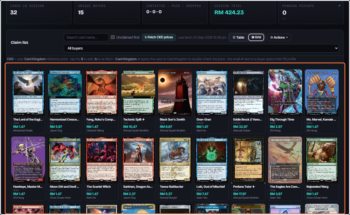 Have a view of all the cards images