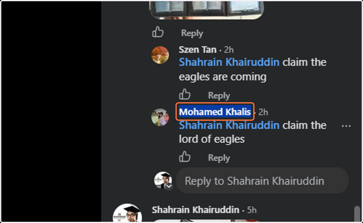 Copy link titled "Mohamed Khalis"