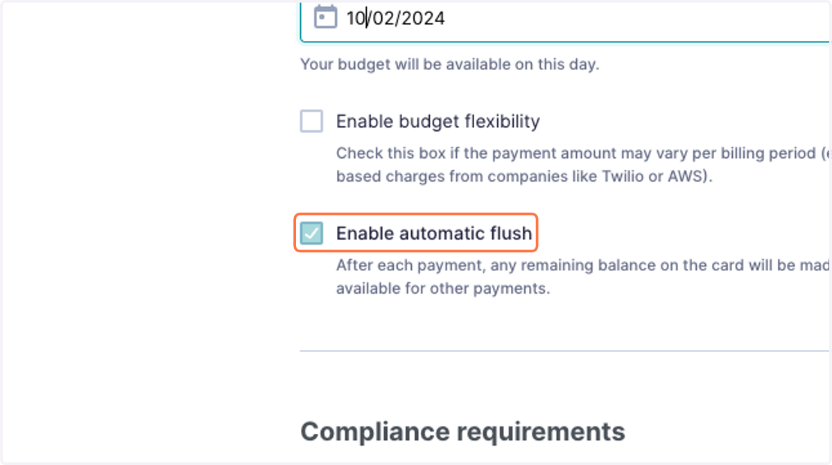 Optimise your application setup with budget flexibility and automatic flush.