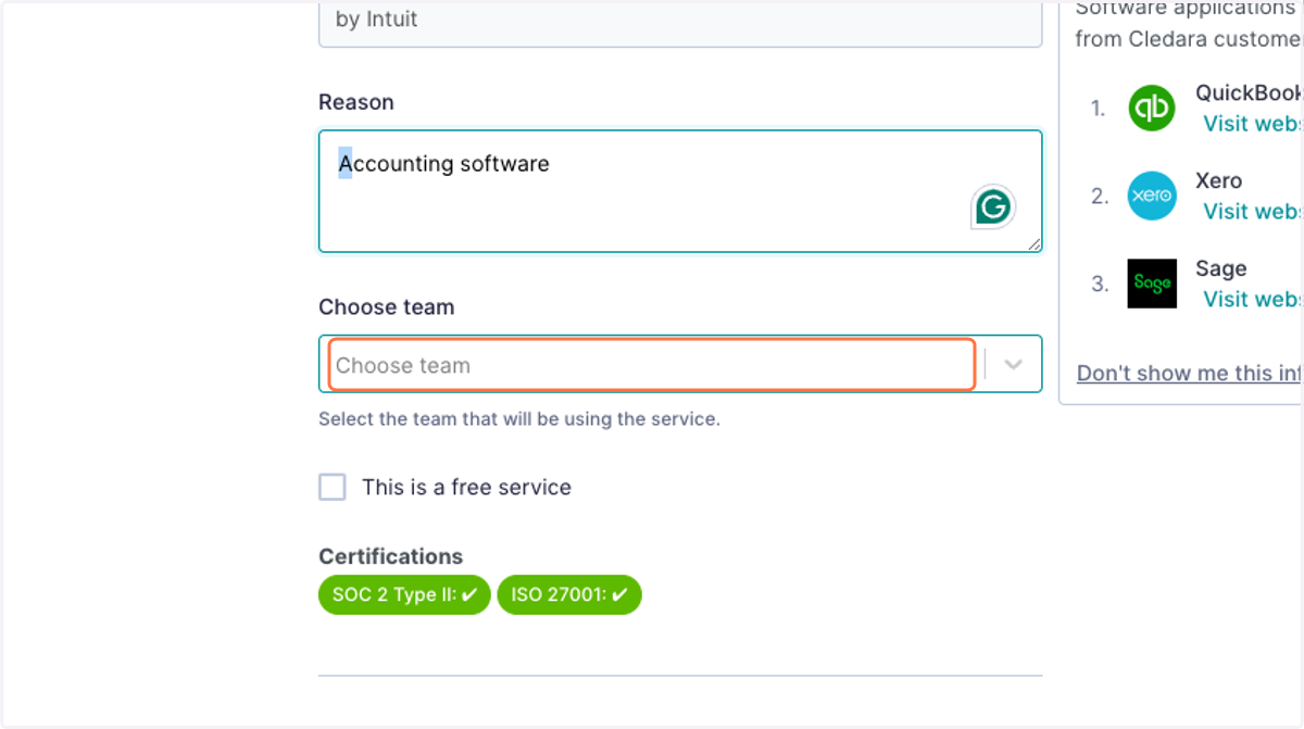Choose the team that the budget goes under. You can change teams, select more teams, and allocate budget percentages later.