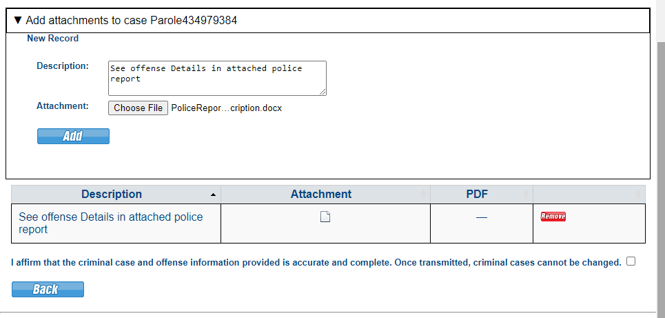 Add the attachment.