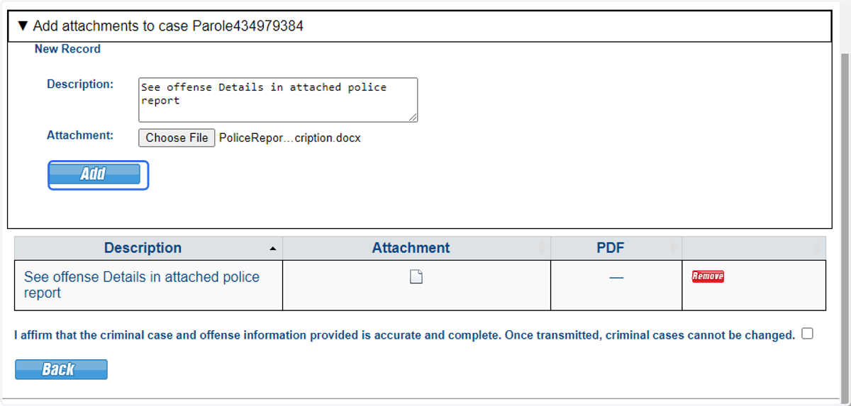 Add the attachment.