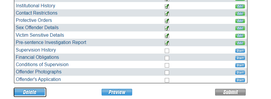 Proceed to Supervision History.