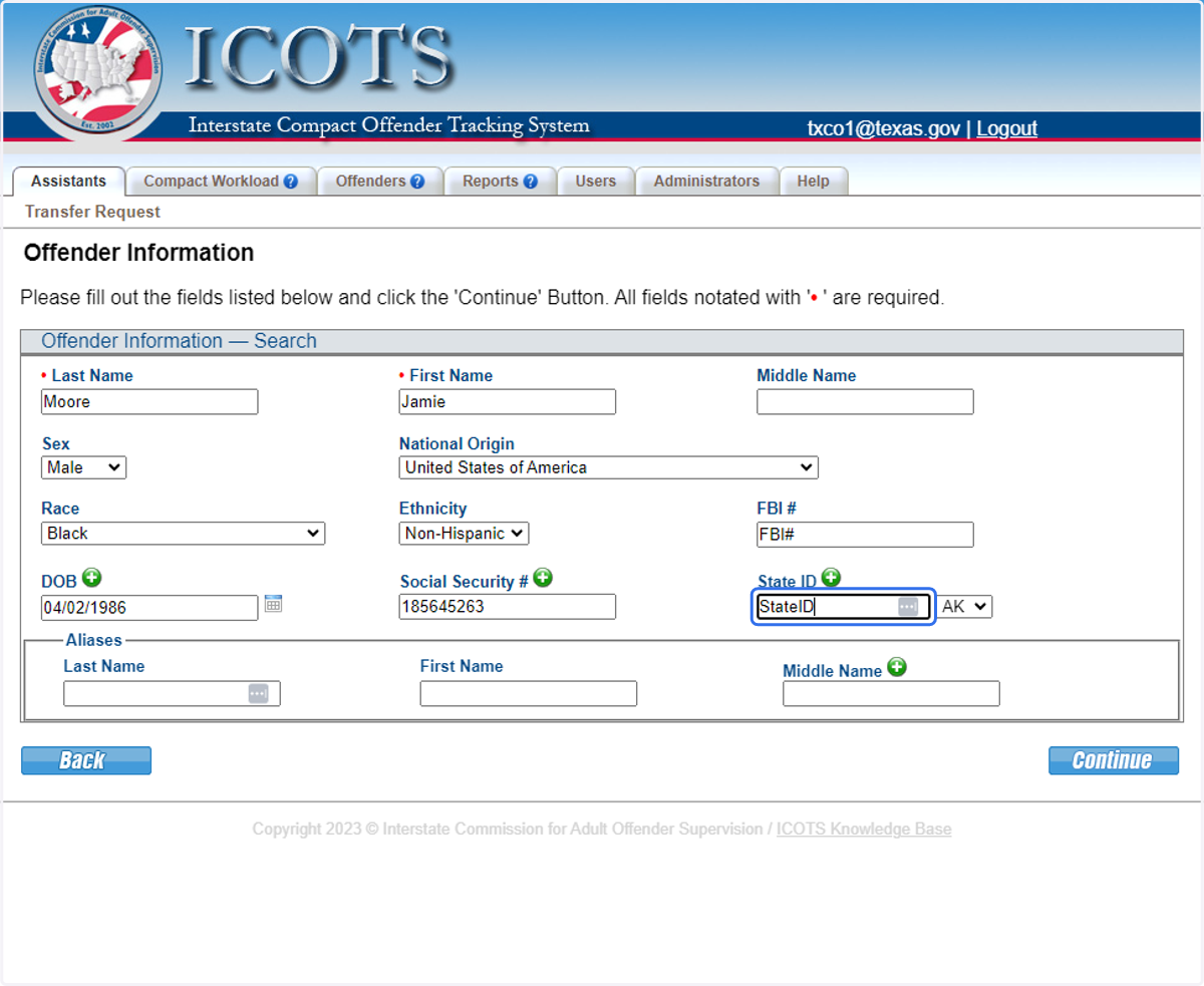 Enter all known identifiers to improve search results.