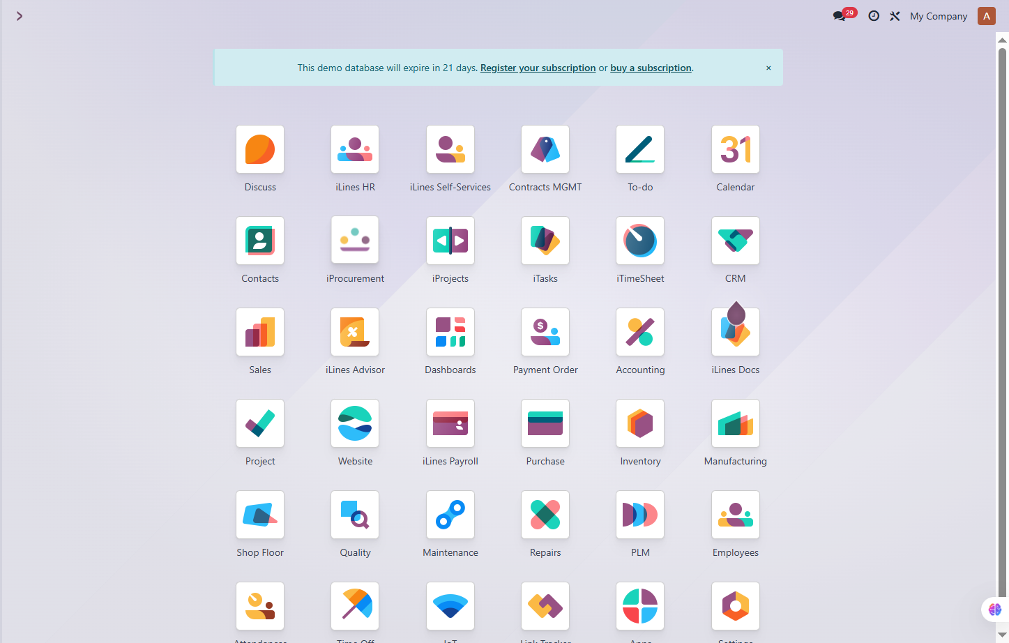 Click on iProcurement
