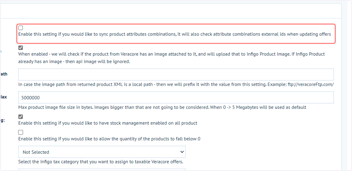 Include attribute combinations