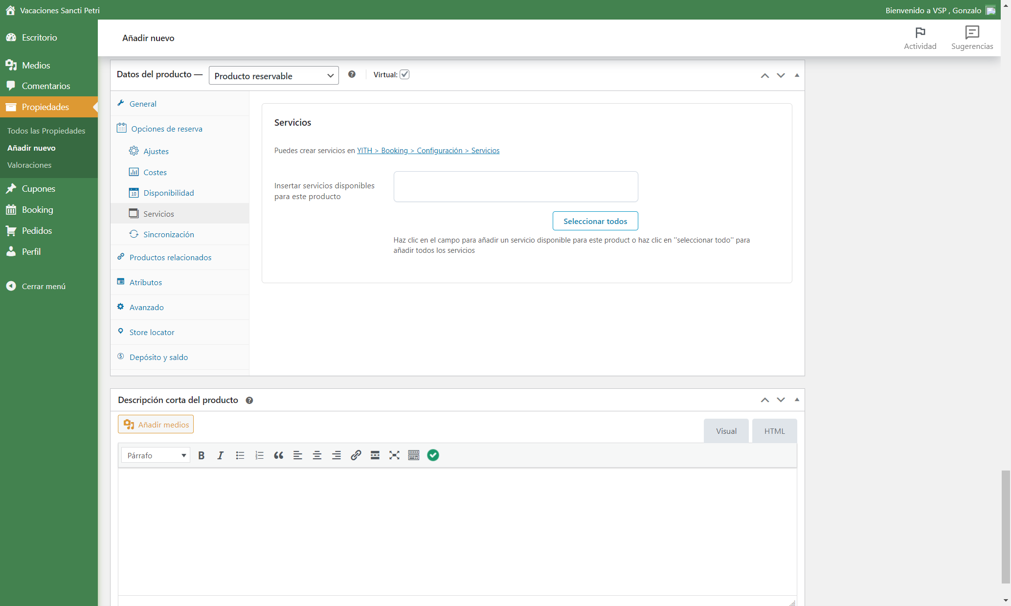 CONFIGURACION DE SERVICIOS