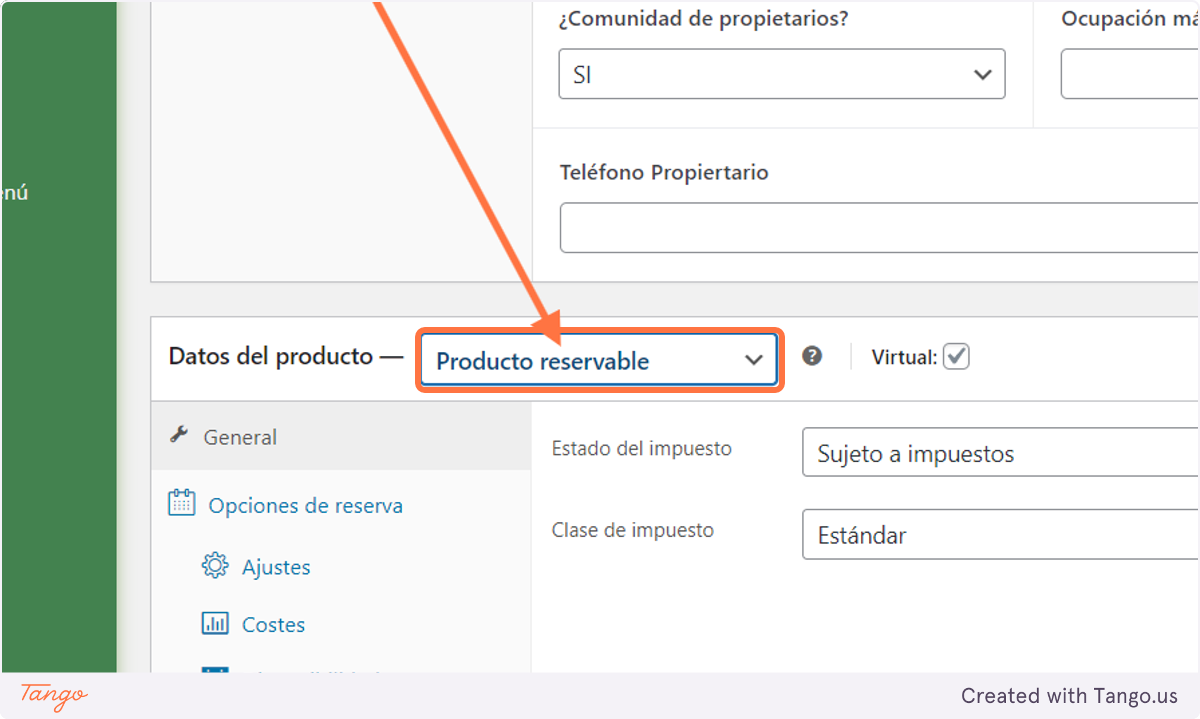 Siempre se debe optar por el Datos de Producto