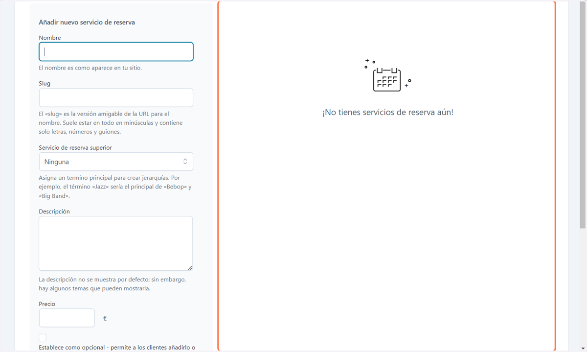 AÑADIR SERVICIOS