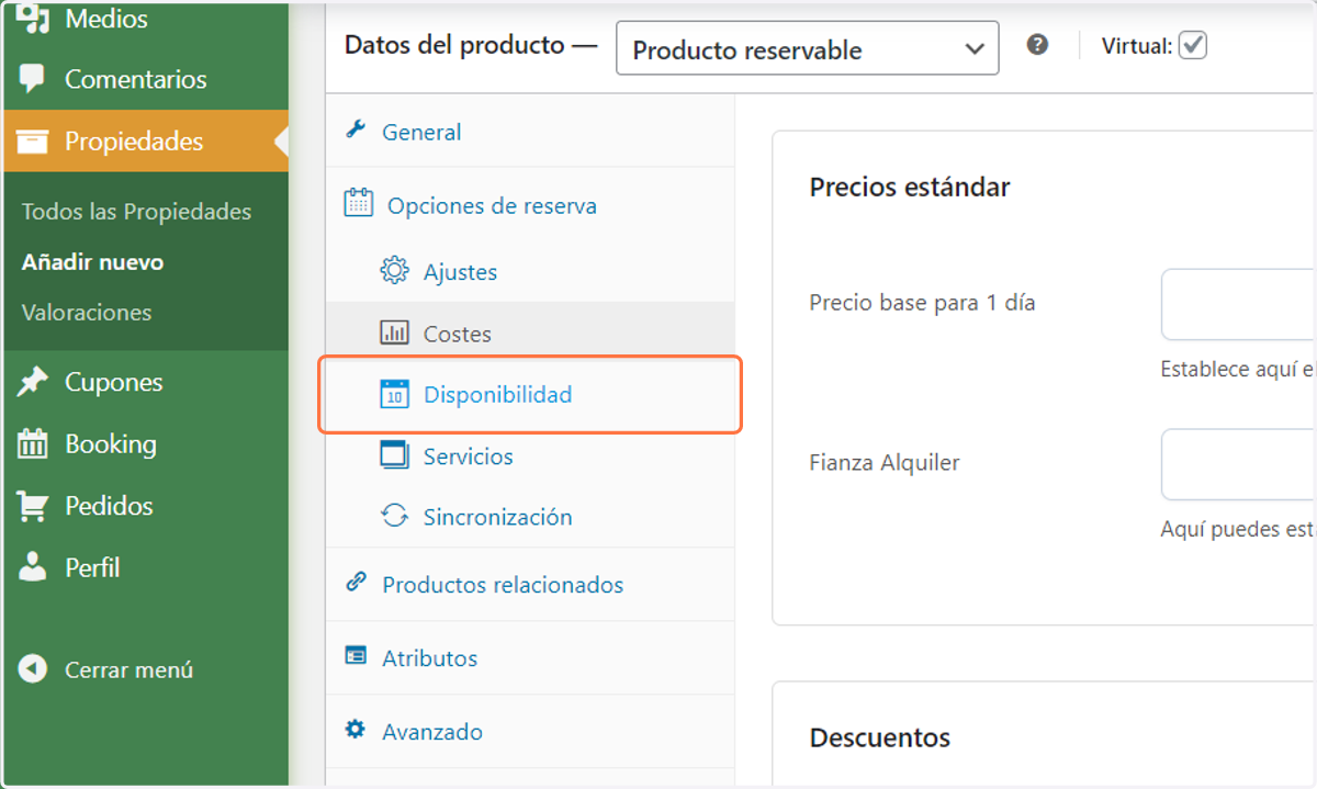 DISPONIBILIDAD