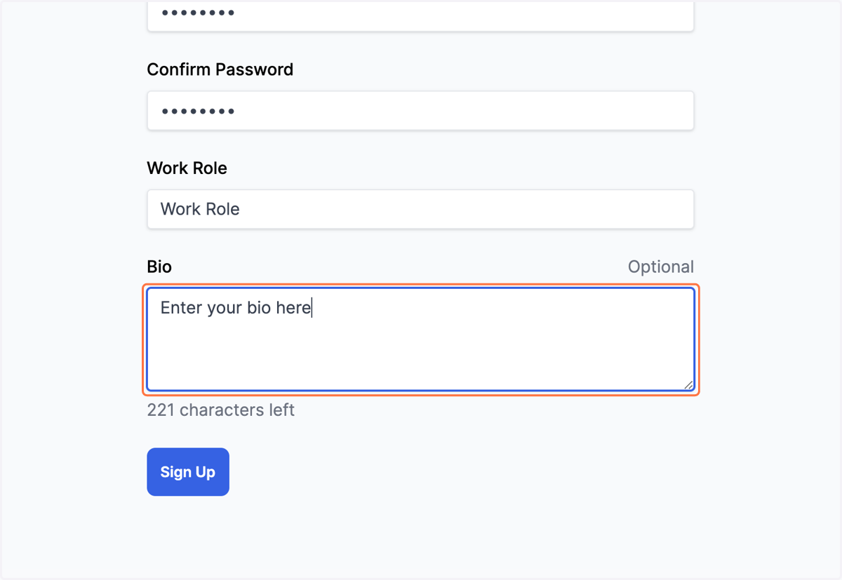 Enter your bio