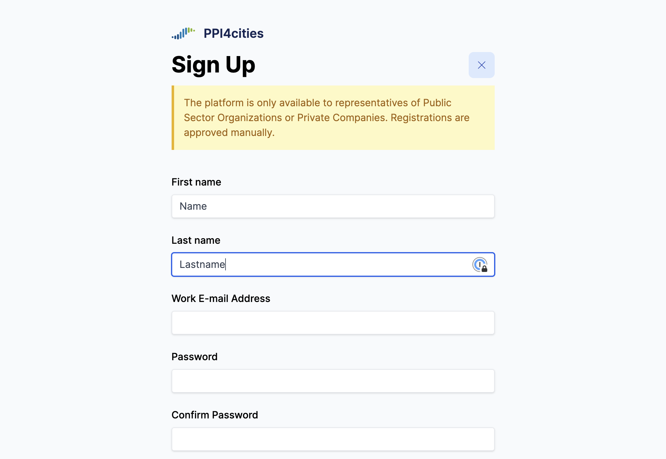 Enter your Last name