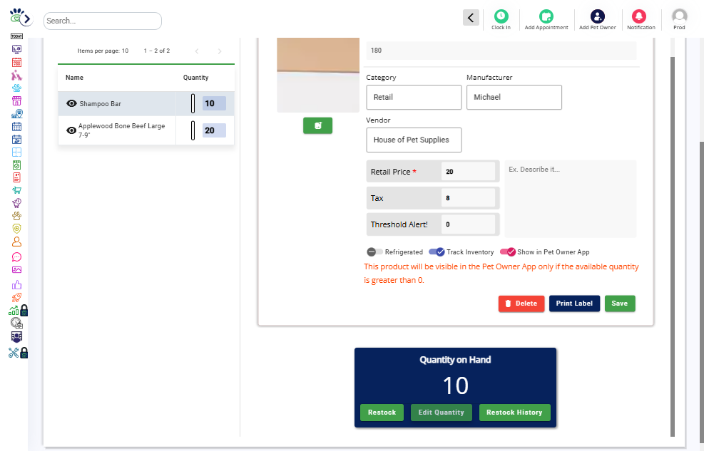 Ensure the product has a quantity greater than zero. If not, add or restock inventory.