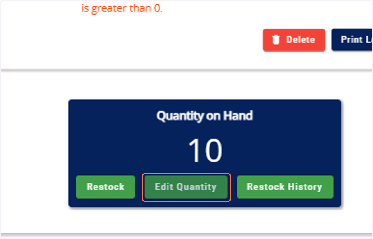 Ensure the product has a quantity greater than zero. If not, add or restock inventory.