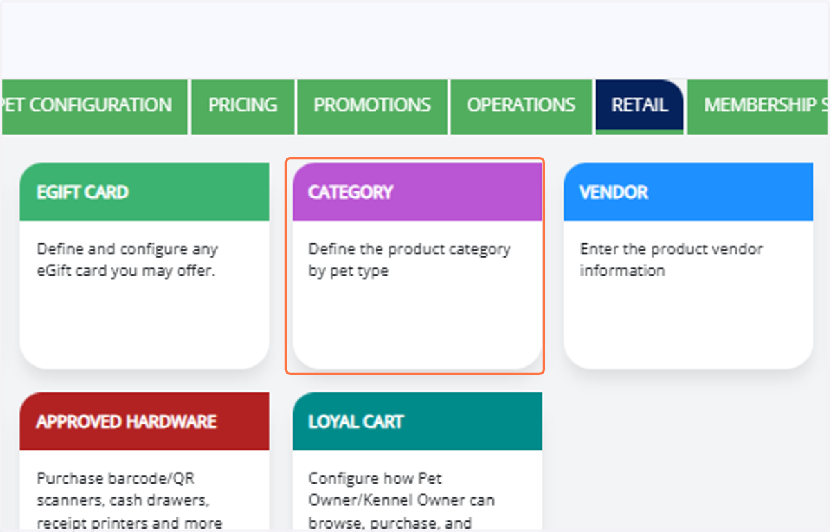 Select Category.