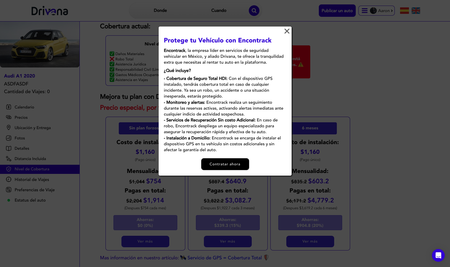 Clic en Contratar ahora