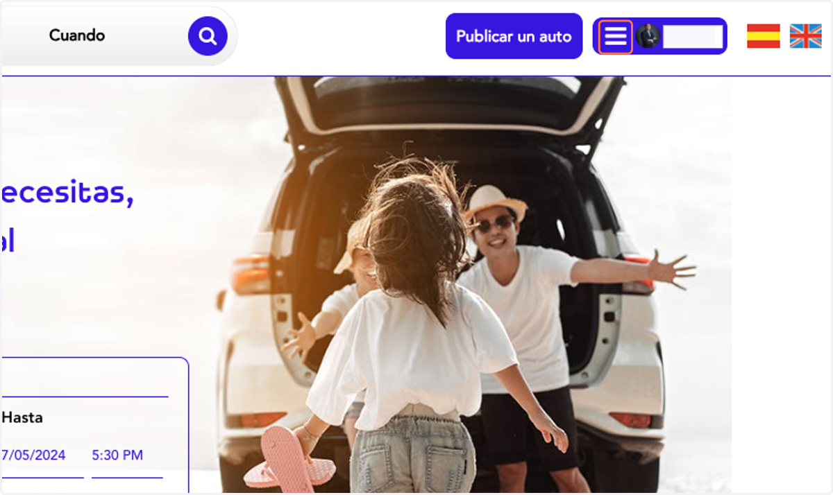 Clic en Menú