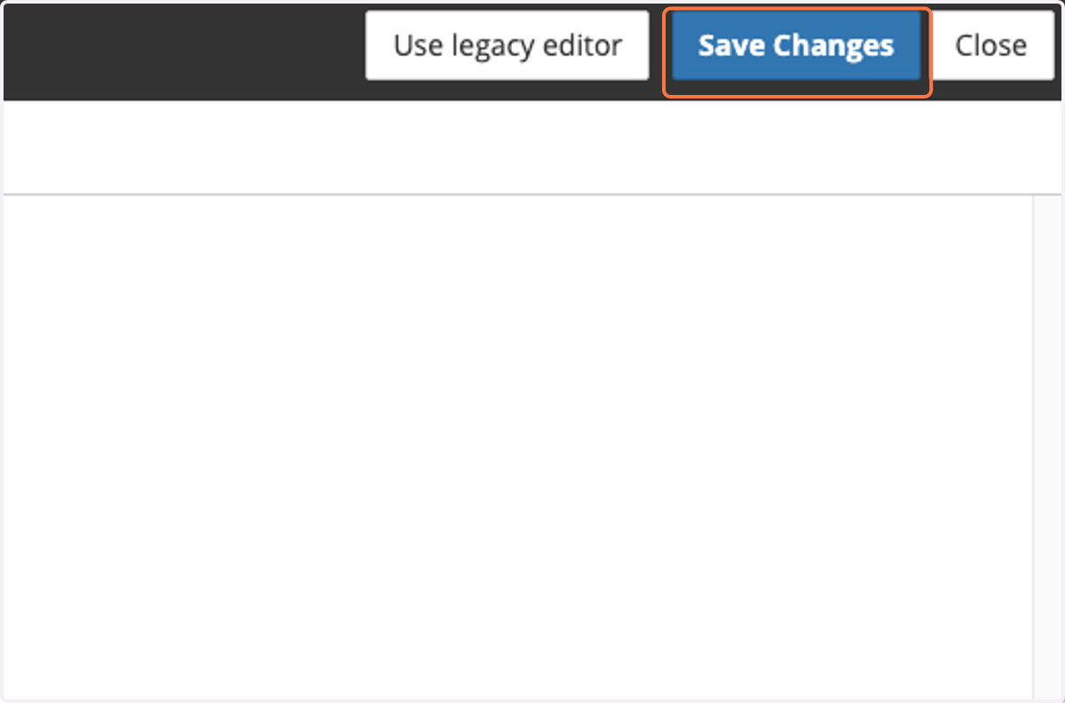 Click on Save Changes