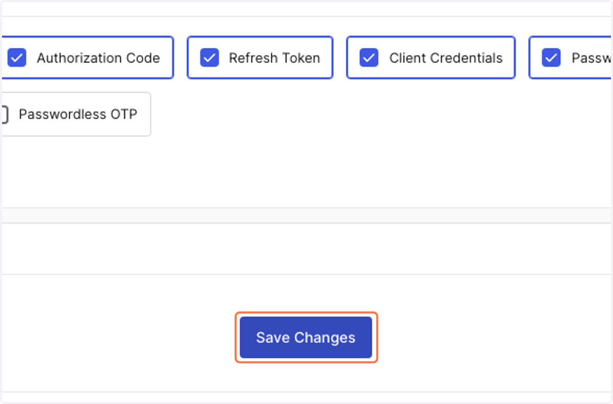 Click on Save Changes