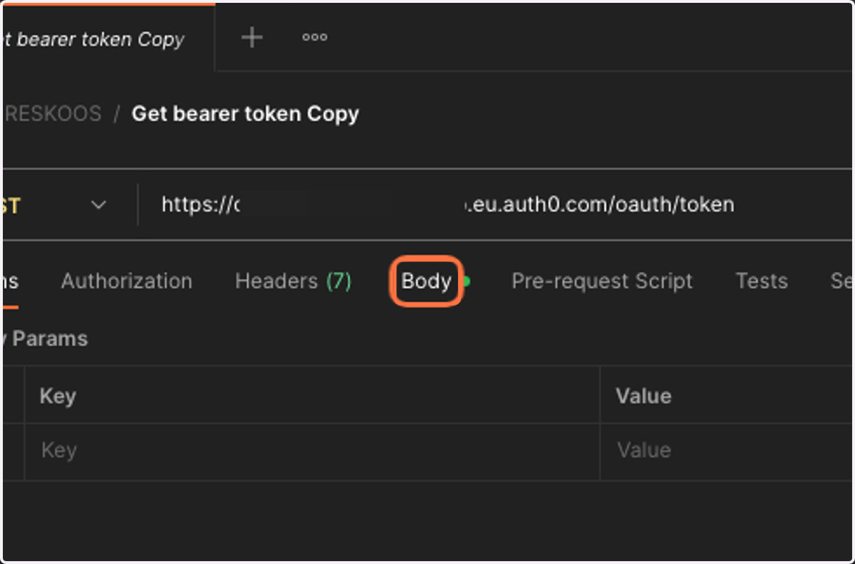 Click on Body