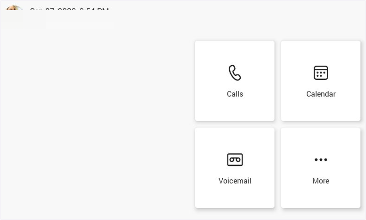After logging in, you will see the phone's home screen.