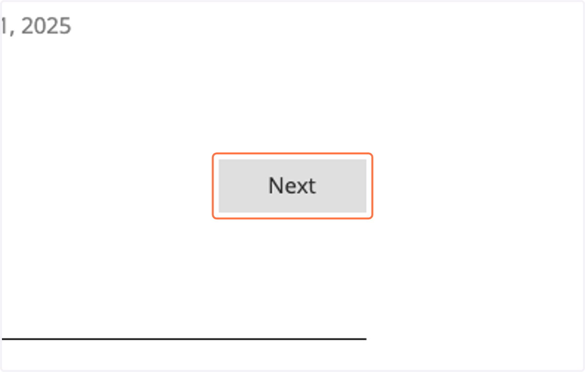 Click on Next