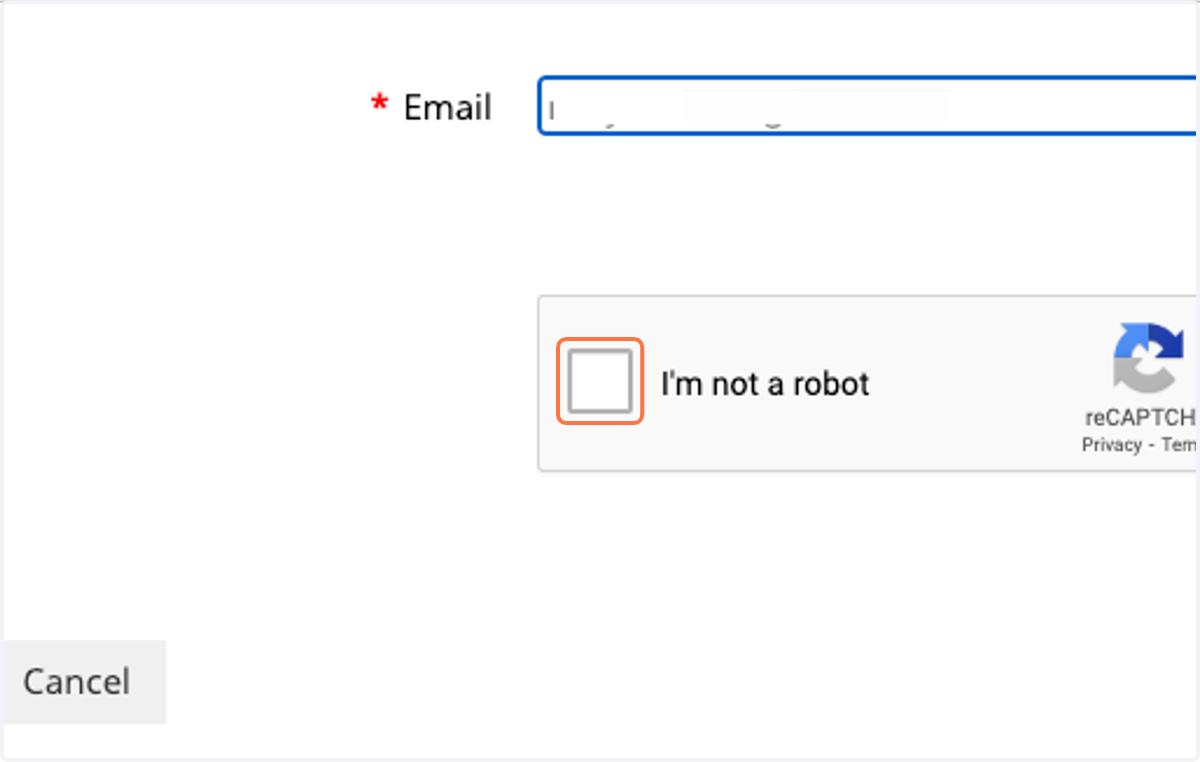 Click on I'm not a robot