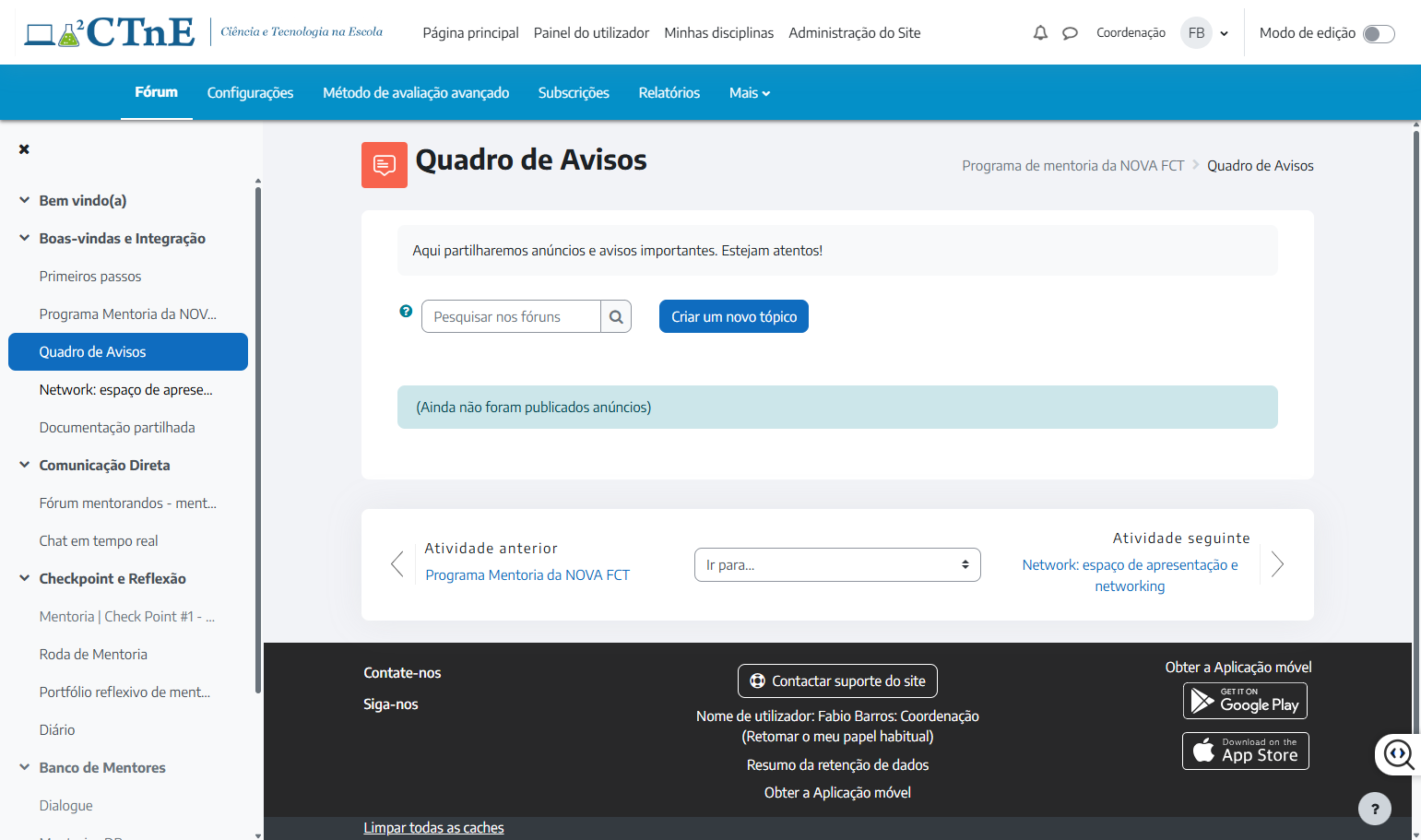 Click on Network: espaço de apresentação e networking