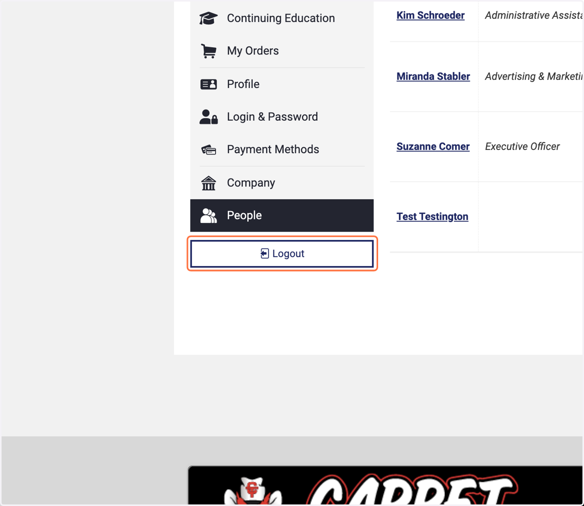 Logout