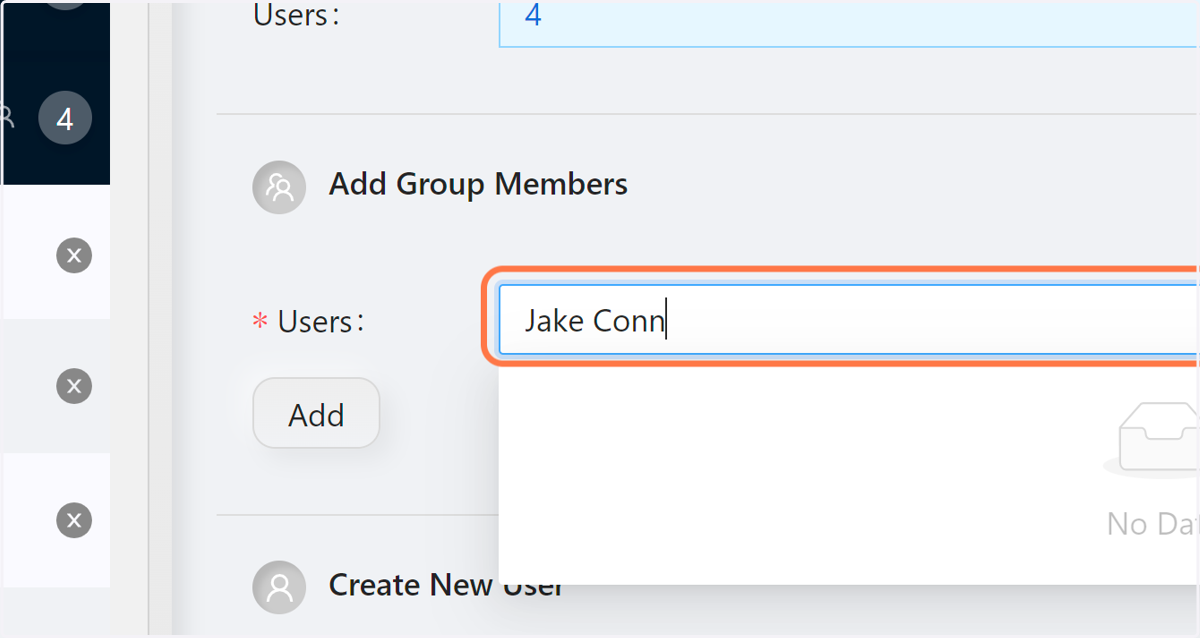 Type the name of the person that you want to invite to the group