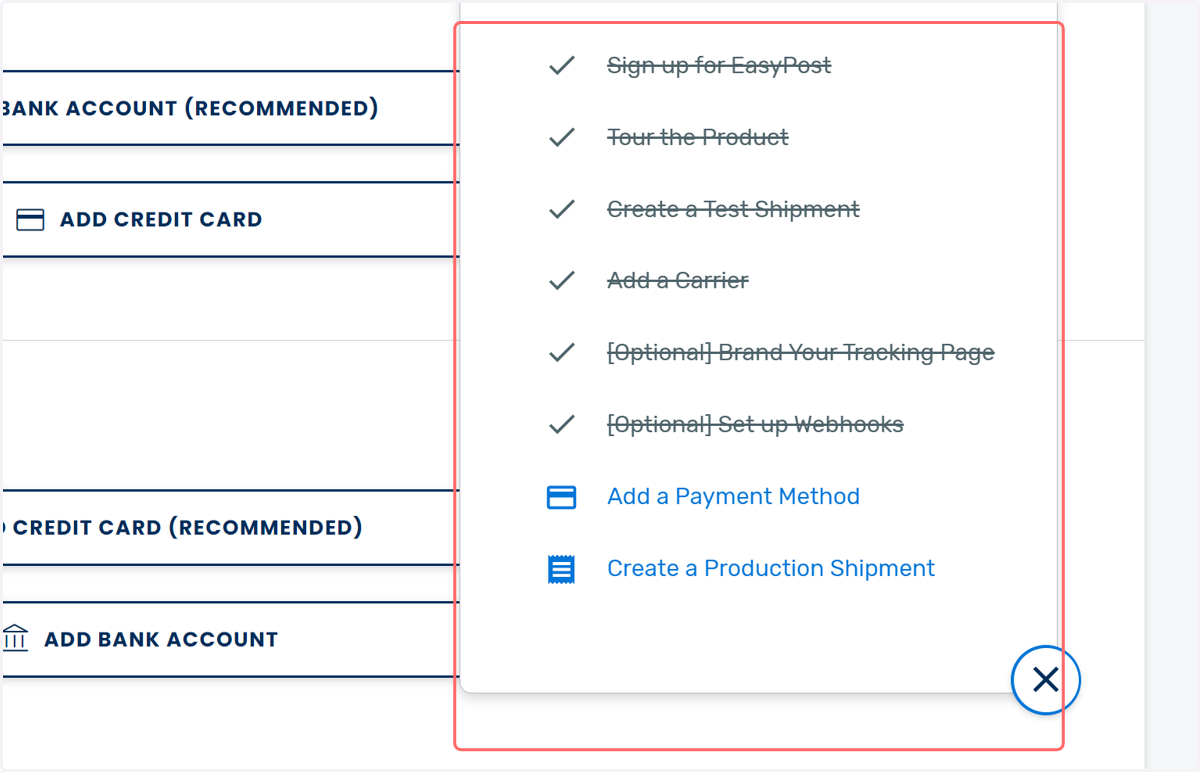 Complete checklist