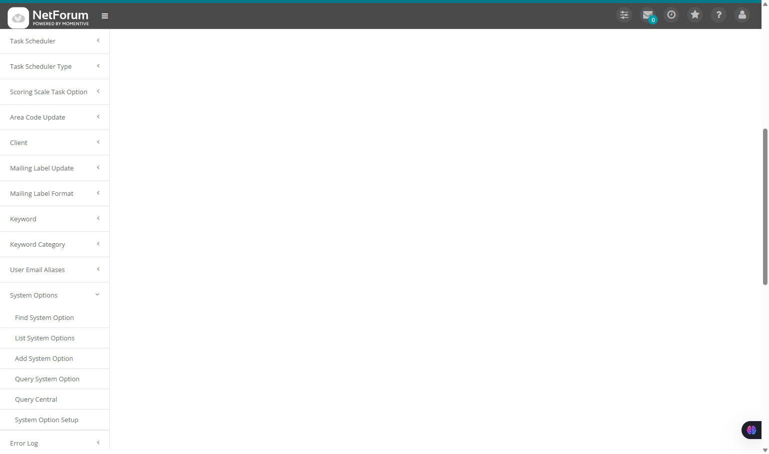 Click on Find System Option