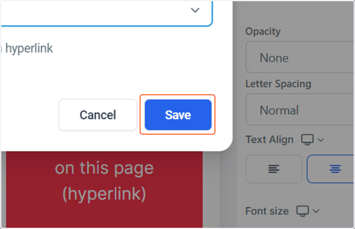 Click on Save
