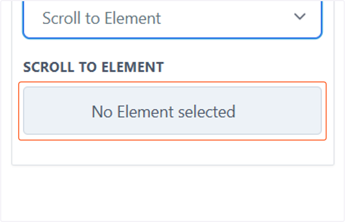 Click on No Element selected