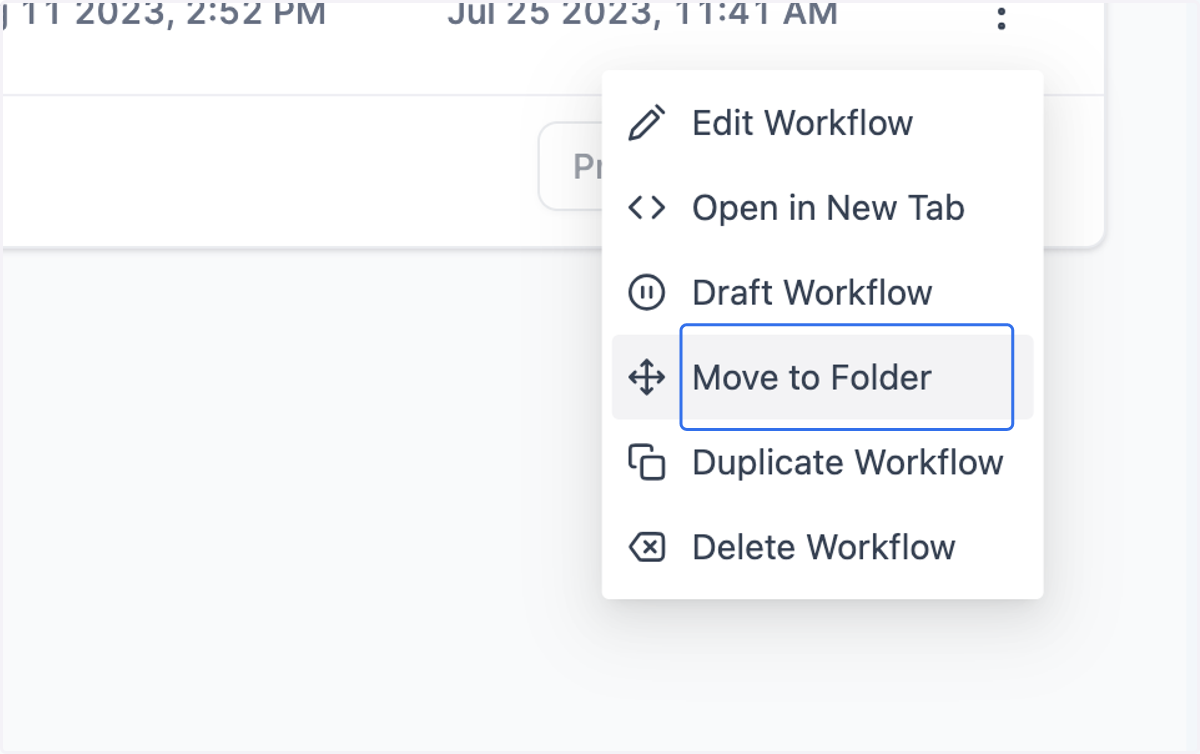 Click on Move to Folder