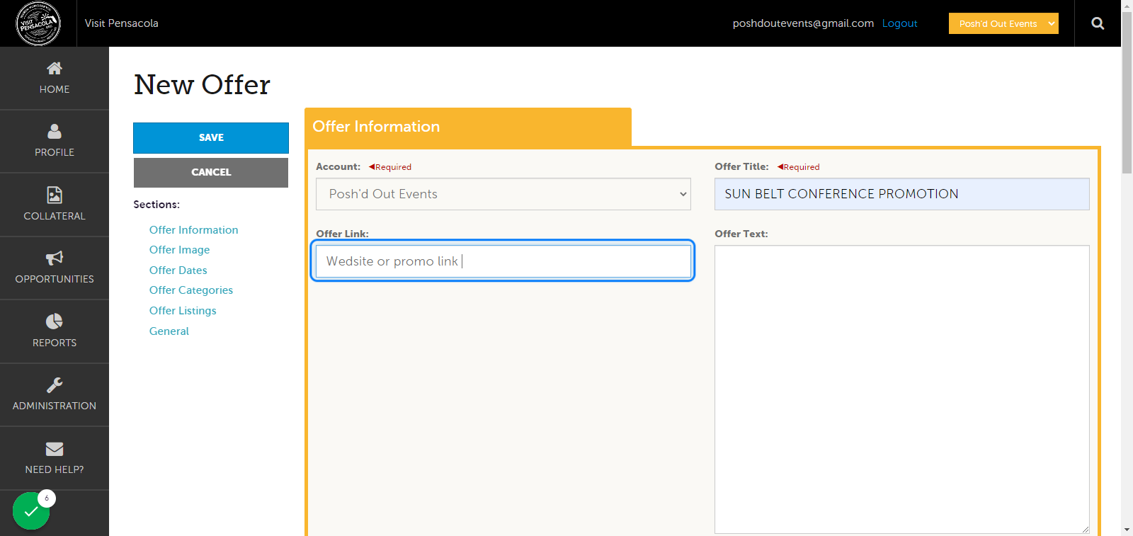 Type your website or promo link if you have one!