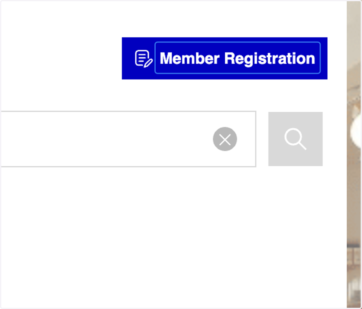Click on Member Registration button