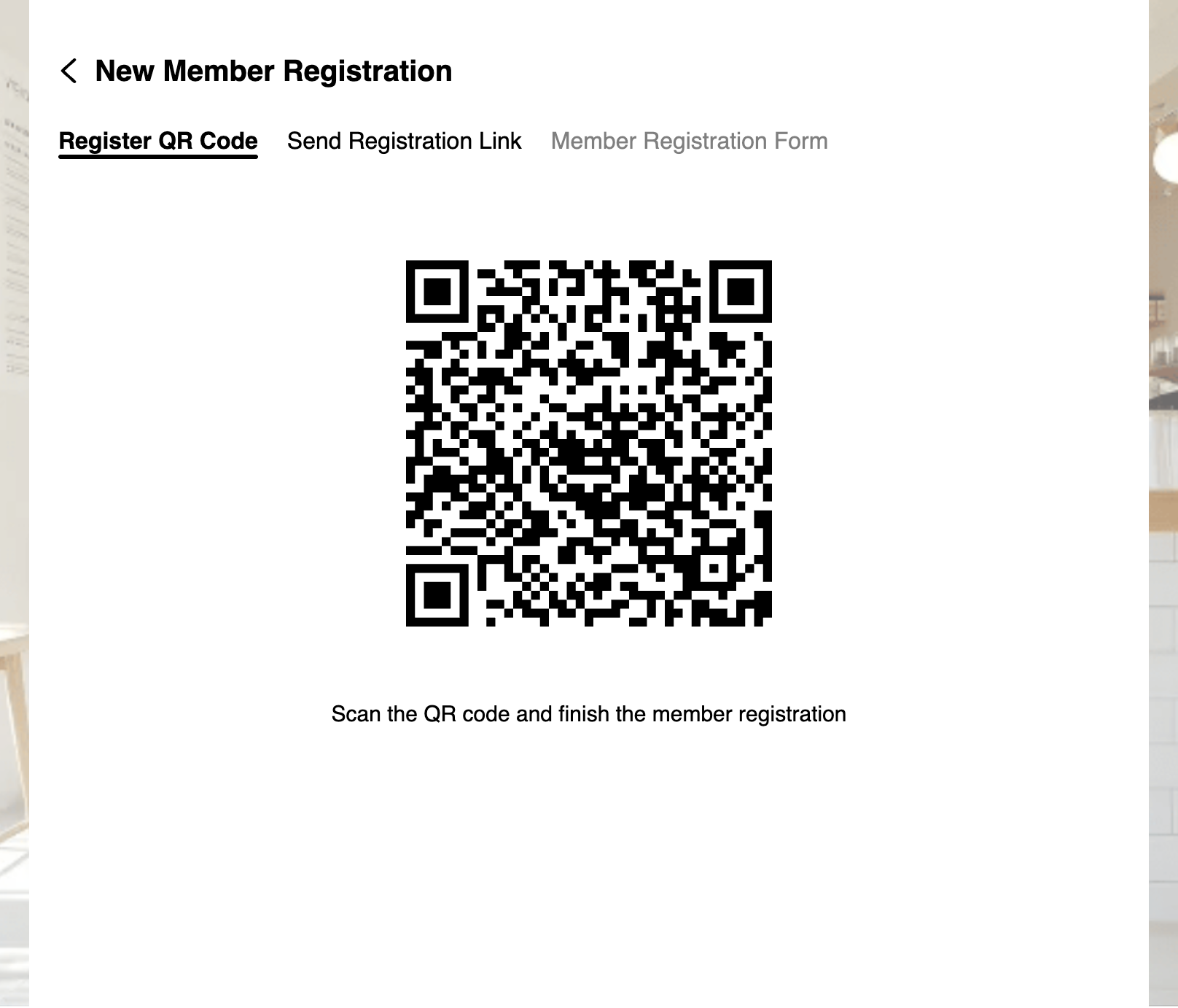 Method 2: Click on Send Registration Link tab