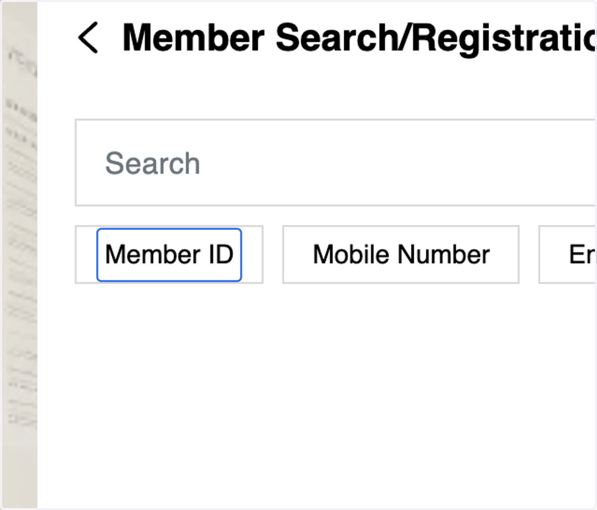 Method 1: Click on Member ID tab