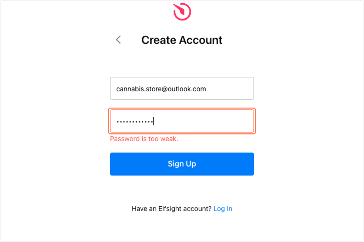 Type in a new Password