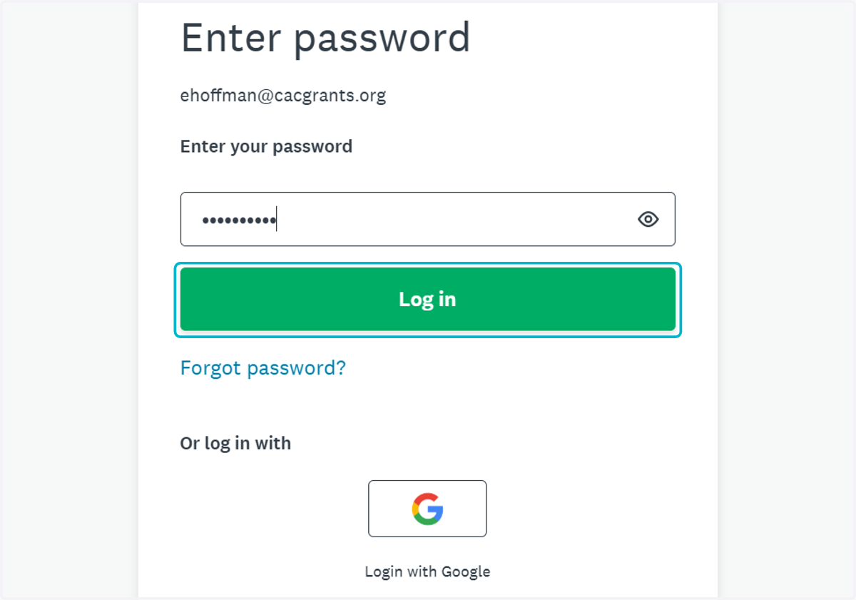 Click on Log in