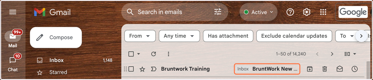 You should receive your Bruntwork New Hire Orientation email