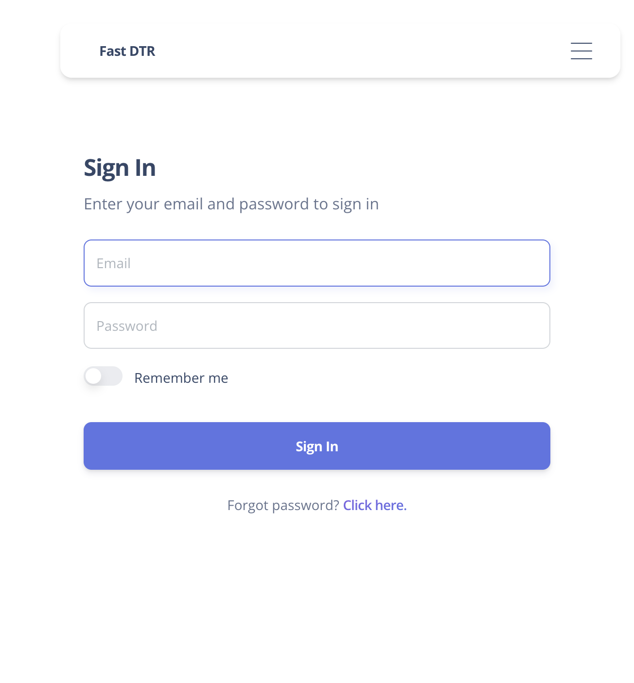 Input your Password