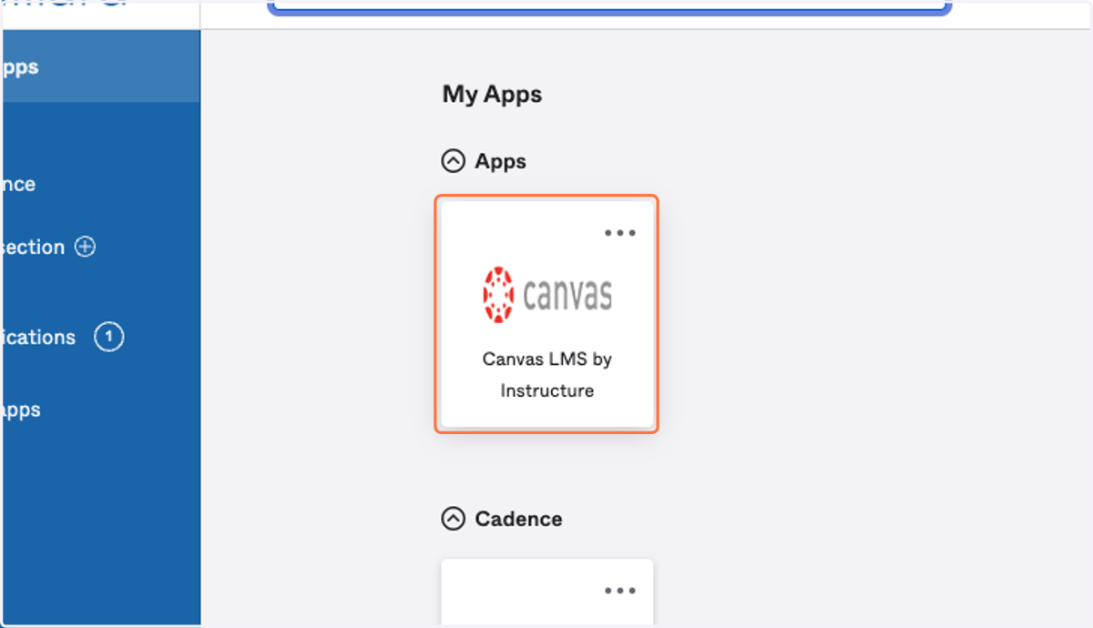 Click on Canvas LMS by Instructure