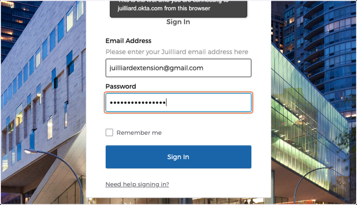Type password